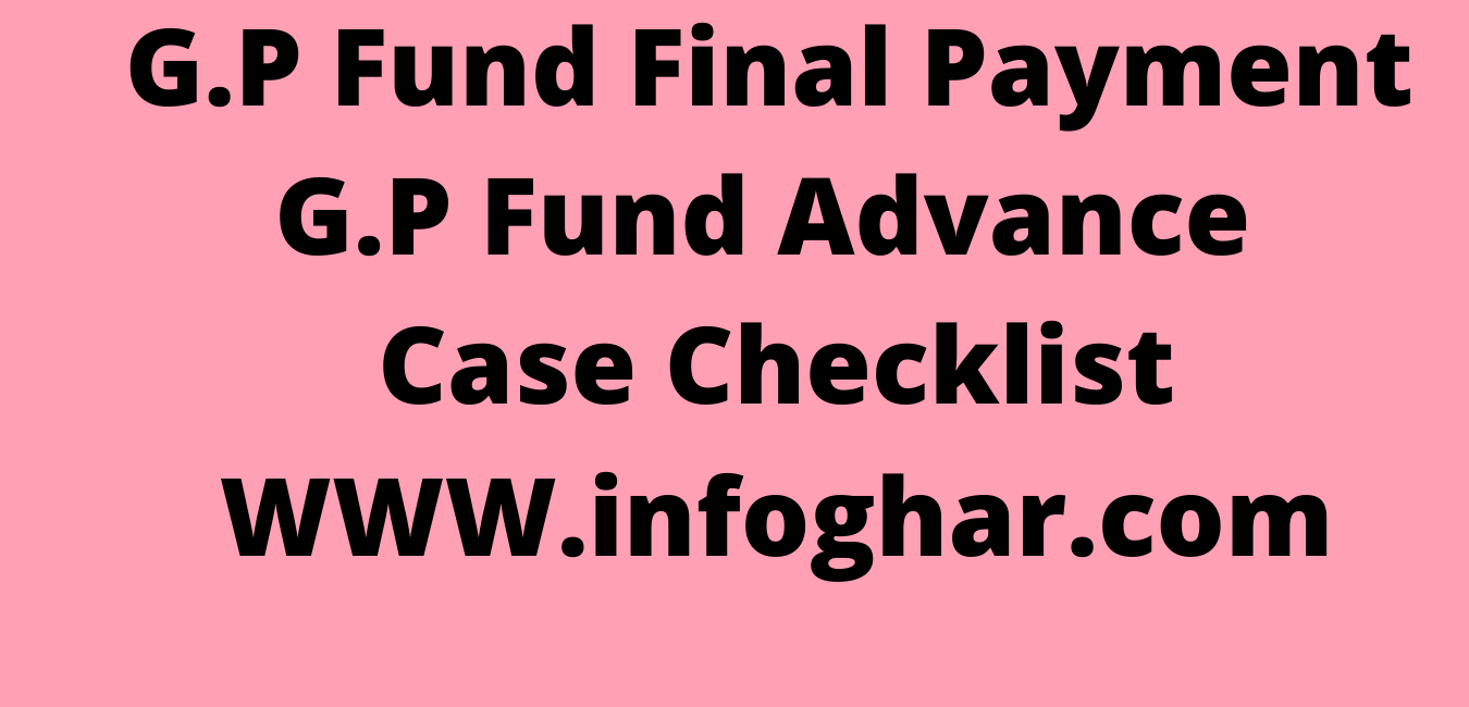 Checklist for Advance GP Fund